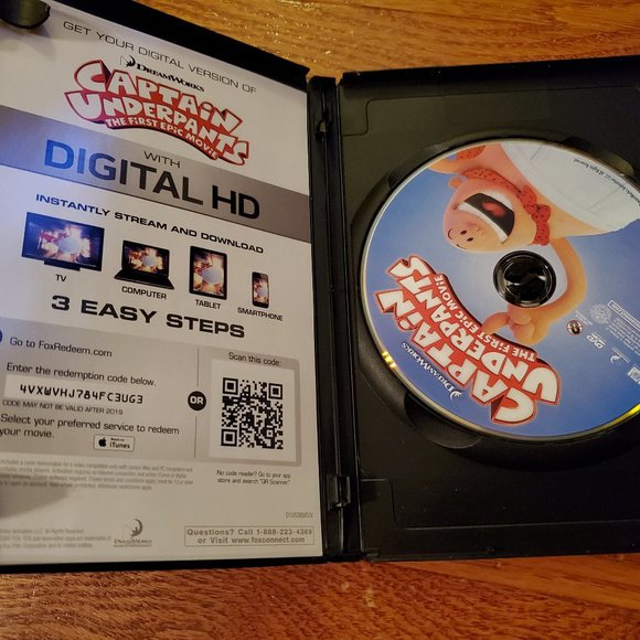 Dreamworks | Media | Captain Underpants Dvd | Poshmark
